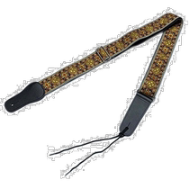 (Direct mail from Japan) Hosco guitar strap printed woven 98-160cm wide 5cm brown STR-DG7