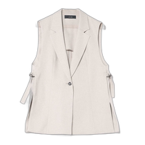 Japanese direct mail allureville womens side slit belt vest 20242010160