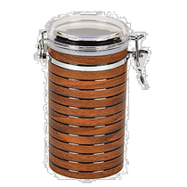 (Direct mail from Japan) Pearl metal storage container with lock wooden decoration 1 1L HB-2937