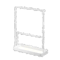 (Direct mail from Japan) Yamazaki Industrial Sunglasses and Jewelry Storage Table W20×D7 5×H25 5cm White