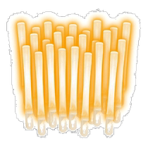 (Direct mail from Japan) LUMICA Light Sticks Orange 25 pcs 4967574350718