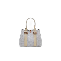 Japanese direct mail TREASURE TOPKAPI Italian wool felt glitter tape combination tote
