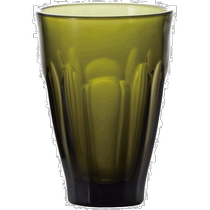 (Direct mail from Japan) adria Adria glass F 49431 large moss green retro home