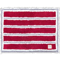 (Japanese direct mail) Oka bathroom foot rub cushion red about 45 cm x 60 cm dry good bath mat dry