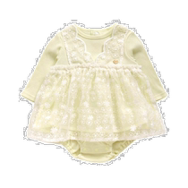 Japan Direct Mail Apres Les Cours Childrens Sweet Meme Lace Rolling Side Conjoined Pants Comfort And Skinty Cotton