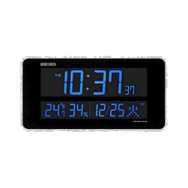 Direct mail from Japan SEIKO radio wave correction function multi-color LCD (70 colors) radio wave AC type hanging