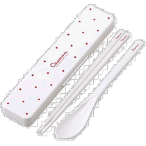(Direct mail from Japan) Skater Chopsticks and Spoon Set Antibacterial White 18cm CCS3SAAG-A