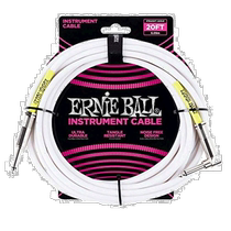 (Direct mail from Japan) ErnieBall Guitar Cable Effector Audio Noise Reduction Cable 6 09m White
