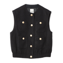 Japan Direct Mail Loulou Willoughby Womens Shiny Tweed Vest 21241010050