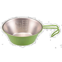 (Direct mail from Japan) Captain Stag Deer Brand Outdoor Cup Measuring Cup Stainless Steel Sierra Cup 320mlUH-