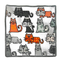 Direct mail from Japan FEILER cat face towel slate gray 30×30cm