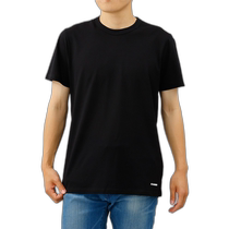 Japan direct mail JIL SANDER mens T-shirt short-sleeved cut and sewn round neck white black plain brand