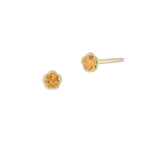 Japanese direct mail Japanese tide 4℃ K18 gold earrings 112421753006 birthday earrings