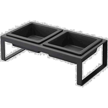 (Japan Direct Mail) Amazaki Pet Food Bowl Rack Suit Black Approx 29 x Deep 15 5 x High 10c