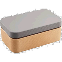 Japan Direct Mail (Japan Direct Mail) Masawa Lunch Box Square Resin Wood Color 600ml Carbon Gray 497