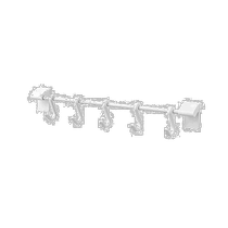 (Direct mail from Japan) Pearl Metal Pearl Metal Hanger 5-link Hook 1687676