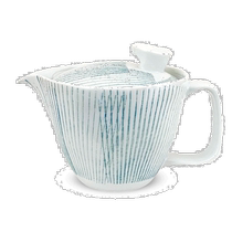 Direct mail from Japan Direct mail from Japan Hasamiyaki hand-painted ceramics Suishan kiln urgent must-have teapot striped teapot with filter 24