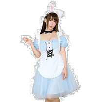 (Direct Mail from Japan) Clearstone City Party Alice One Shoulder Short Sleeve Dress White Rabbit Earrings