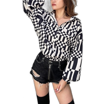 Japan direct mail SPIRALGIRL womens geometric pattern short jacket 62231515