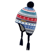 Japan direct mail montbell lightweight jacquard Tibetan wool hat soft and comfortable for children other hats