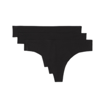 Lululemon InvisiWear mid-rise thong 3-piece set Black L