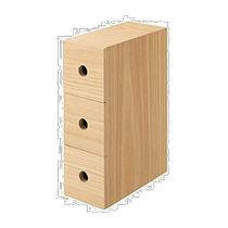 (Japan Direct mail) Muji unimprind Liangpinkin содержащий коробочные плиты: boxwood 3 этажа 8 4x17x25 2cm8