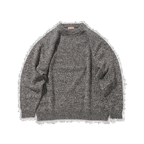 Japan direct mail BEAMS LIGHTS mens mixed color crew neck sweater 22 comfortable and loose style suitable
