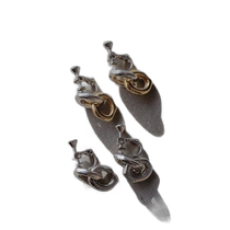 Japanese direct mail (fiw) double hoop earrings Kastane ear clip