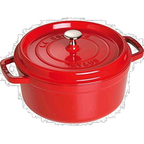 (Direct mail from Japan) Staub cast iron enamel pot La Cocotte Round Cherry 24cm Sakura