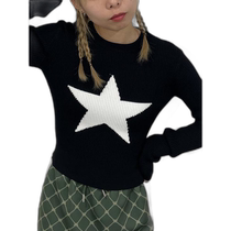 Japanese direct mail star pattern slim fit sweater jouetie sweater sweater