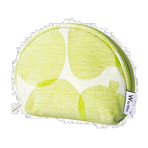 (Japanese direct mail) w pc live grocery round makeup bag Nordic style fruit green W069-1