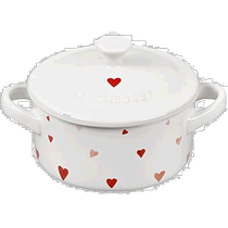 Japan Direct Post (Japan Direct Post) Le Creuset Cool colour Mini pot Heat resistant container White Heart PG11