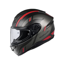 (Direct mail from Japan) Ogk Kabuto full-face helmet lightweight and comfortable simple and casual design XL black red