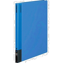 (Direct mail from Japan) Kokuyo clear folder A4 blue 20 pieces back label style ラ-56