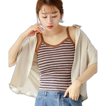 Japanese direct mail URBAN RESEARCH Sonny Label womens 2WAY striped knitted camisole