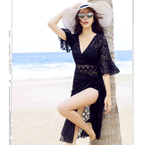 Japan Direct Mail TeddyShop Ladies Elegant Swimsuit Lace shawl The three suits are comfortable and breathable summer