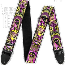JIMDunlop dunlop ILD03 ILOVEDUST guitar strap fabric leather jacquard