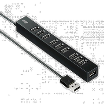 SANWA SUPPLY USB2 0 Hub 10 Ports with Iron Suction AC Adapter