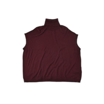 Japanese direct mail pure cotton spun yarn size M turtleneck 45R vest