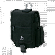 (Direct mail from Japan) LOGOS waist bag black with buckle strap with storage pocket 88220050