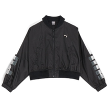 Japan direct mail PUMA womens TRN EDGE back mesh short woven jacket fitness training wear 52