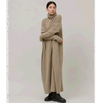 Direct mail from Japan Curensology Womens Wool Blended Turtle Knit Dress 2023 Autumn and Winter New Style