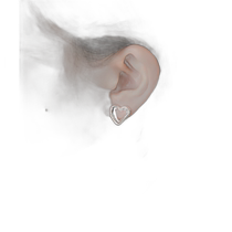 Japanese direct mail SMELLY womens irregular heart-shaped ear clips SM462MF012