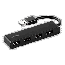 (Direct mail from Japan) buffalo cable organizer USB2 0 hub 4 ports black