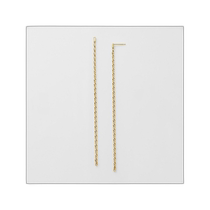 Japanese direct mail Japanese trend agete Akado K18YG diamond earrings yellow one size