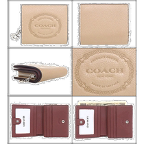 Japan Direct Mail COACH Wallet FCM216 CM216 Gray Coach Heritage Pebble C Pendant