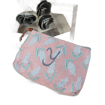 Japanese direct mail studio CLIP womens embroidered flower pattern jacquard handbag 994769