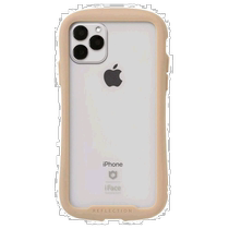 (Direct mail from Japan)HameeiFaceReflectioniPhone11ProMax reinforced mobile phone case beige