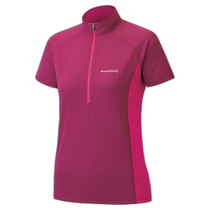 Japanese fashion errand Montbell Mengbeo womens cool short-sleeved zipper shirt XS RAS 1114458