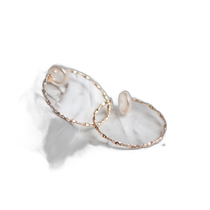 Richao errand cui-cui K10YG twisted hoop earrings YellowGold FREE 774583000